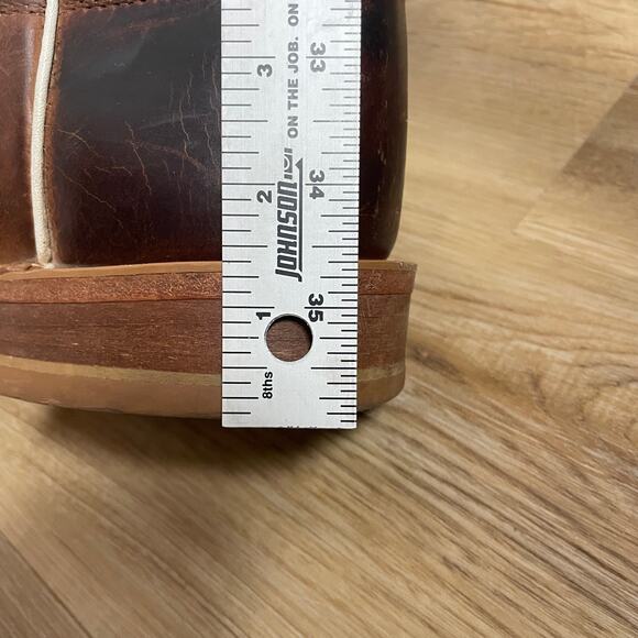 Justin Mens Square Toe Casual Work Boots Brown Green Size 11.5 D - style BR307 - Picture 14 of 14